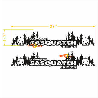 Sasquatch Commander Bomen kap Decals Stickers
