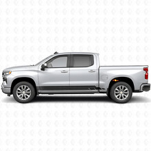 Gelaagde Lightning Deur- en Rocker Panel Vinyl Strepen voor Chevrolet Silverado 1500 T1XX 2019-2026_2