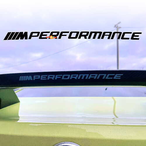M Performance Style achterspoiler vinylsticker voor BMW G80 G82