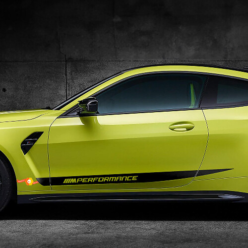 BMW M4 M3 G82 G83 M Performance zijdeuren Stripe M vinyl sticker
