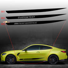 BMW M4 M3 G82 G83 M Performance zijdeuren Stripe M vinyl sticker
 2