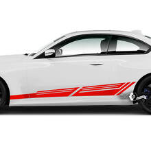 Paar BMW M2 M240 G42 F22 F87 M Performance Rocker Panel Line Side Stripe Doors Stripe Vinyl Decal Sticker
 2