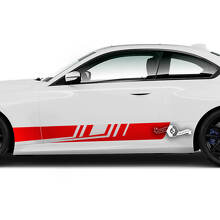 Paar BMW M2 M240 G42 F22 F87 M Performance Side Stripe deuren Stripe Vinyl Decal Sticker
 2
