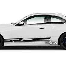 Paar BMW M2 M240 G42 F22 F87 M Performance Side Stripe deuren moderne streep Vinyl Decal Sticker
 3