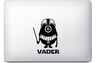 Darth Vader Minion-sticker MacBook
