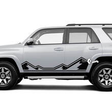 Paar 4Runner Zijdeur Vinyl Bergen Rocker Panel Trim Vinyl Decals Stickers voor Toyota 4Runner TRD
 2