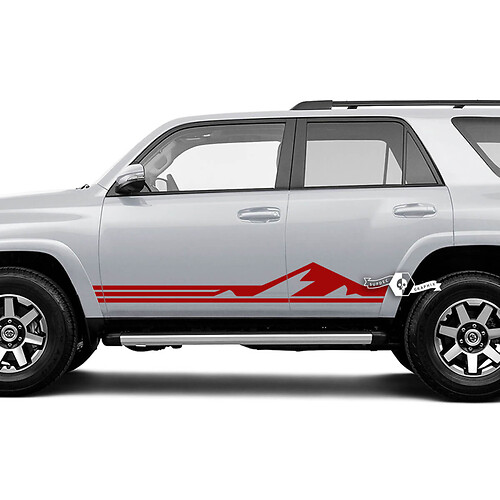 Mountaiin Stijl Strepen Zijkant Vinyl Decal Sticker voor Toyota 4Runner