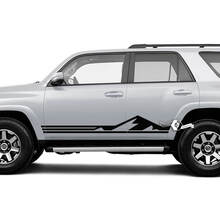 Paar 4Runner Zijdeur Vinyl Bergen Rocker Panel Lijnen Streep Vinyl Decals Stickers past Toyota 4Runner TRD
 2