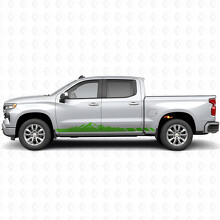 Bergtopografische Deur- en Rocker Panel Vinyl Strepen voor Chevrolet Silverado 1500 T1XX 2019-2026_6