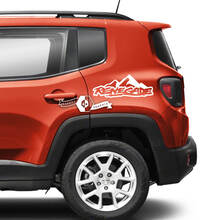 Paar Jeep Renegade Side Fender Mountains grafische vinyl stickers sticker
 2