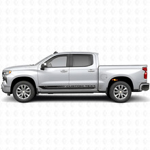 Aangepaste Tekstkader Deur & Rocker Panel Vinyl Strepen voor Chevrolet Silverado 1500 T1XX 2019-2026_2