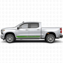 Aangepaste Tekstkader Deur & Rocker Panel Vinyl Strepen voor Chevrolet Silverado 1500 T1XX 2019-2026_6
