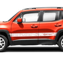 Paar Jeep Renegade Side Rocker Panel Vlag Topografische Kaart Grafische Vinyl Decals Sticker
 2