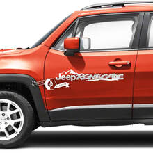Paar Jeep Renegade zijdeuren Fender Hood bergen grafische vinyl stickers sticker
 2