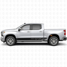 Diagonaal sleufdeurs & dorpel vinylstrepen voor Chevrolet Silverado 1500 T1XX 2019-2026_2