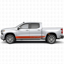 Diagonaal sleufdeurs & dorpel vinylstrepen voor Chevrolet Silverado 1500 T1XX 2019-2026_4