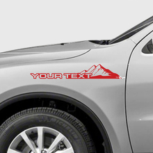 Custom Tekst Mountains Style Spatbord Vinyl Decal Kit voor Dodge Durango_2