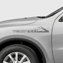 Custom Tekst Mountains Style Spatbord Vinyl Decal Kit voor Dodge Durango_3