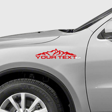 Aangepaste Tekst Bergketen Spatbord Vinyl Decal Kit voor Dodge Durango_2