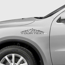 Aangepaste Tekst Bergketen Spatbord Vinyl Decal Kit voor Dodge Durango_3