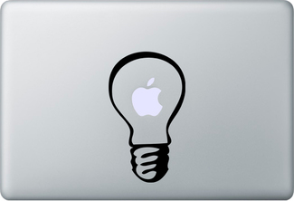 Lichtlamp stickersticker voor MacBook-laptop
