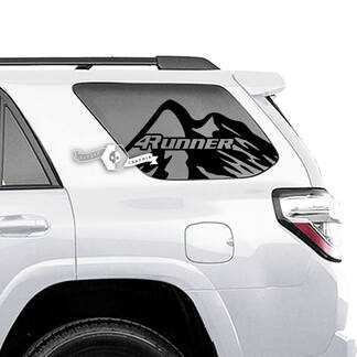 Paar 4Runner Window Mountains Logo Side Vinyl Decals Stickers voor Toyota 4Runner
