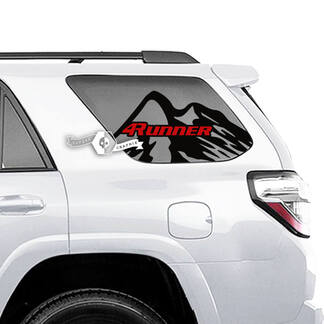 Paar 4Runner Window Mountains Logo Side Vinyl Decals Stickers voor Toyota 4Runner - 2 kleuren
