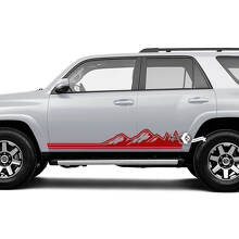Mountains Style Deur Zijstrips Vinyl Decals Stickers voor Toyota 4Runner TRD 2