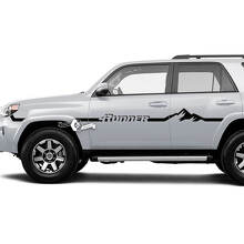 Paar 4Runner Zijdeur Vinyl Bergen Spatbord Lijnen Streep Vinyl Decals Stickers past Toyota TRD 4Runner
 2