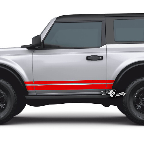 Paar 2 deuren Ford Bronco zijstickers voor Ford Bronco

