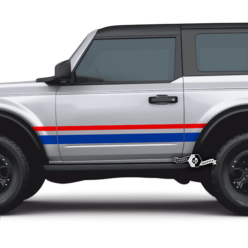 Strepen met Variabele Breedte Zijkant Vinyl Decal Sticker voor Musclecar paard