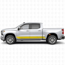 Topografische Contour Deur- & Rocker Panel Vinyl Strepen voor Chevrolet Silverado 1500 T1XX 2019-2026_3