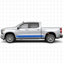 Topografische Contour Deur- & Rocker Panel Vinyl Strepen voor Chevrolet Silverado 1500 T1XX 2019-2026_5
