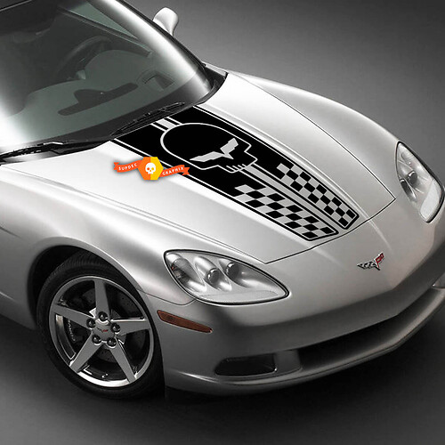 Chevrolet Corvette Racing Hood Sticker Sticker Strepen C6 Jake
