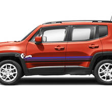 Jeep Renegade deuren streep grafische vinyl sticker sticker zijkant 3 kleuren
 2