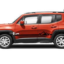 Jeep Renegade deuren streep grafische vinyl sticker sticker zijkant 3 kleuren
 4