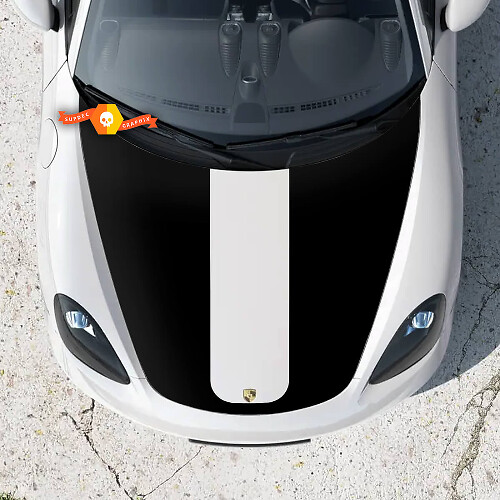 Porsche Boxster 718 Hood Stripes sticker sticker
