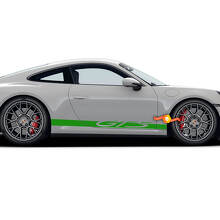 Paar Porsche Stickers GTS deuren zijkant vinyl sticker
 2