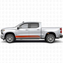 Parallelle Contour Deur- en Rockerpanel Vinyl Strepen voor Chevrolet Silverado 1500 T1XX 2019-2026_4