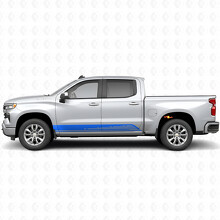 Parallelle Contour Deur- en Rockerpanel Vinyl Strepen voor Chevrolet Silverado 1500 T1XX 2019-2026_5