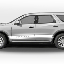 Set met dubbele rechte zijstrepen van vinylstickers voor Dodge Durango_2