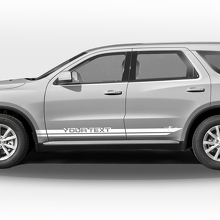 Dubbele Custom Zijstrips Vinyl Decal Set voor Dodge Durango_2