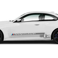 Paar BMW M2 M240 G42 F22 F87 M Performance zijbekleding streep deuren streep vinyl sticker sticker
 2
