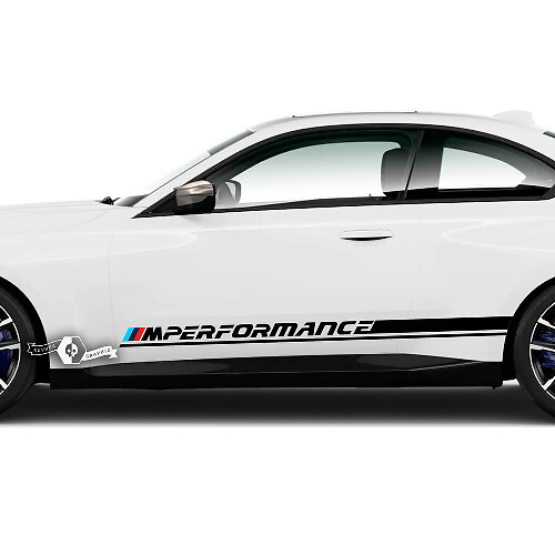 Paar BMW M2 M240 G42 F22 F87 M Performance Side Line Streep Deuren Streep Vinyl Decal Sticker
