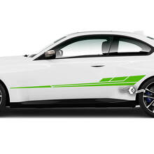 Paar BMW M2 M240 G42 F22 F87 M Performance moderne zijstreep deuren streep vinyl sticker sticker
 2