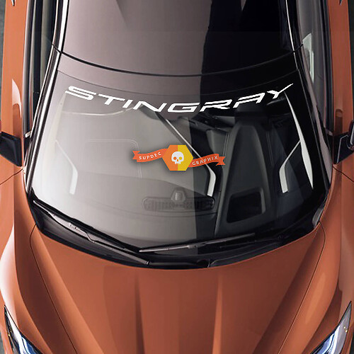 Stingray Voorruitbanner Vinyl Sticker voor Chevrolet Corvette C8