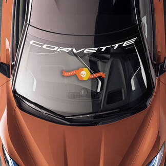 Voorruit Corvette Chevrolet C8 Corvette Stingray Z06 C8R vinyl strepen stickers
