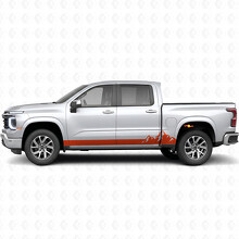 Mountain Range Deur- & Rocker Panel Vinyl Strepen voor Chevrolet Silverado 1500 Next Generation 2027_4
