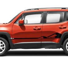Paar Jeep Renegade deuren zijkant bergen grafische streep vinyl sticker sticker streep
 2