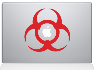 Biohazard sticker voor MacBook Apple
